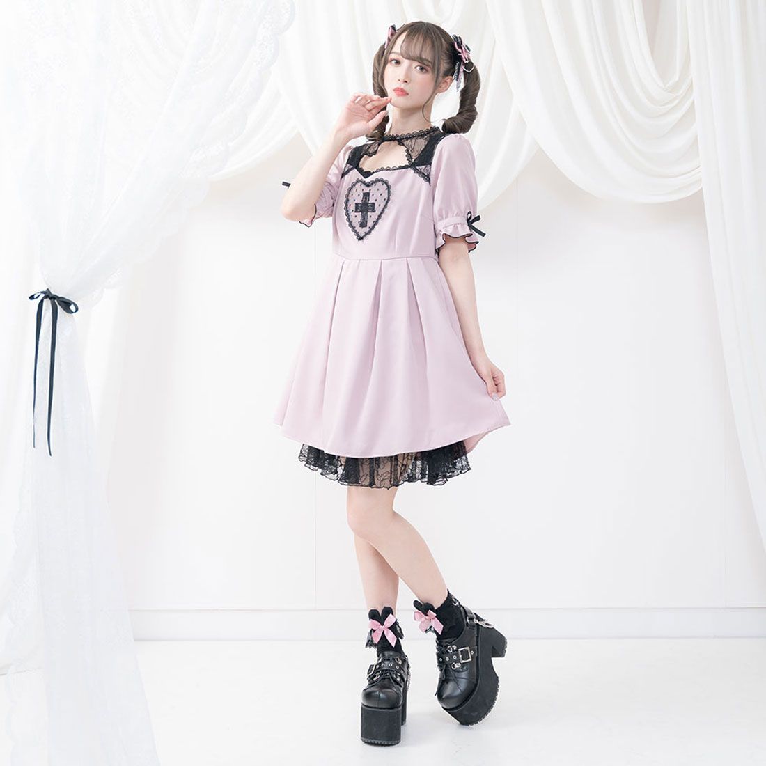 ユメテンボウ 夢展望 闇十字架ハ-トワンピ-ス