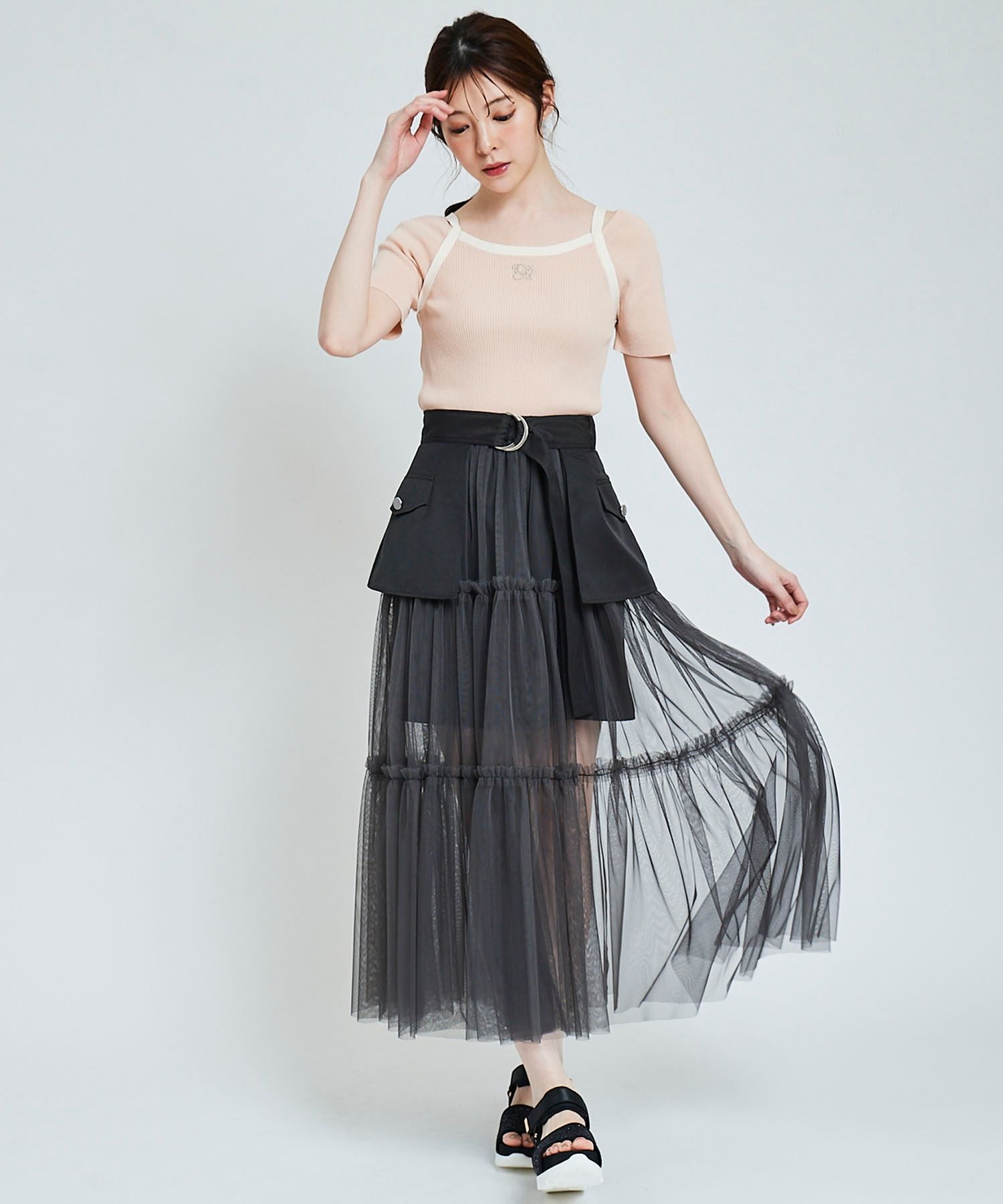 トランテアン ソン ドゥ モード 31 Sons de mode チュール×ミニスカート