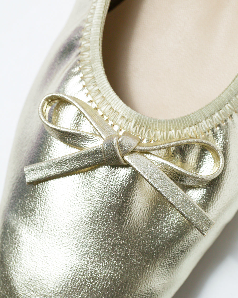 【24SS】エマ フランシス Emma Francis フラット バレエシューズ (ゴールド アップルレザー) ゴールド アップルレザー