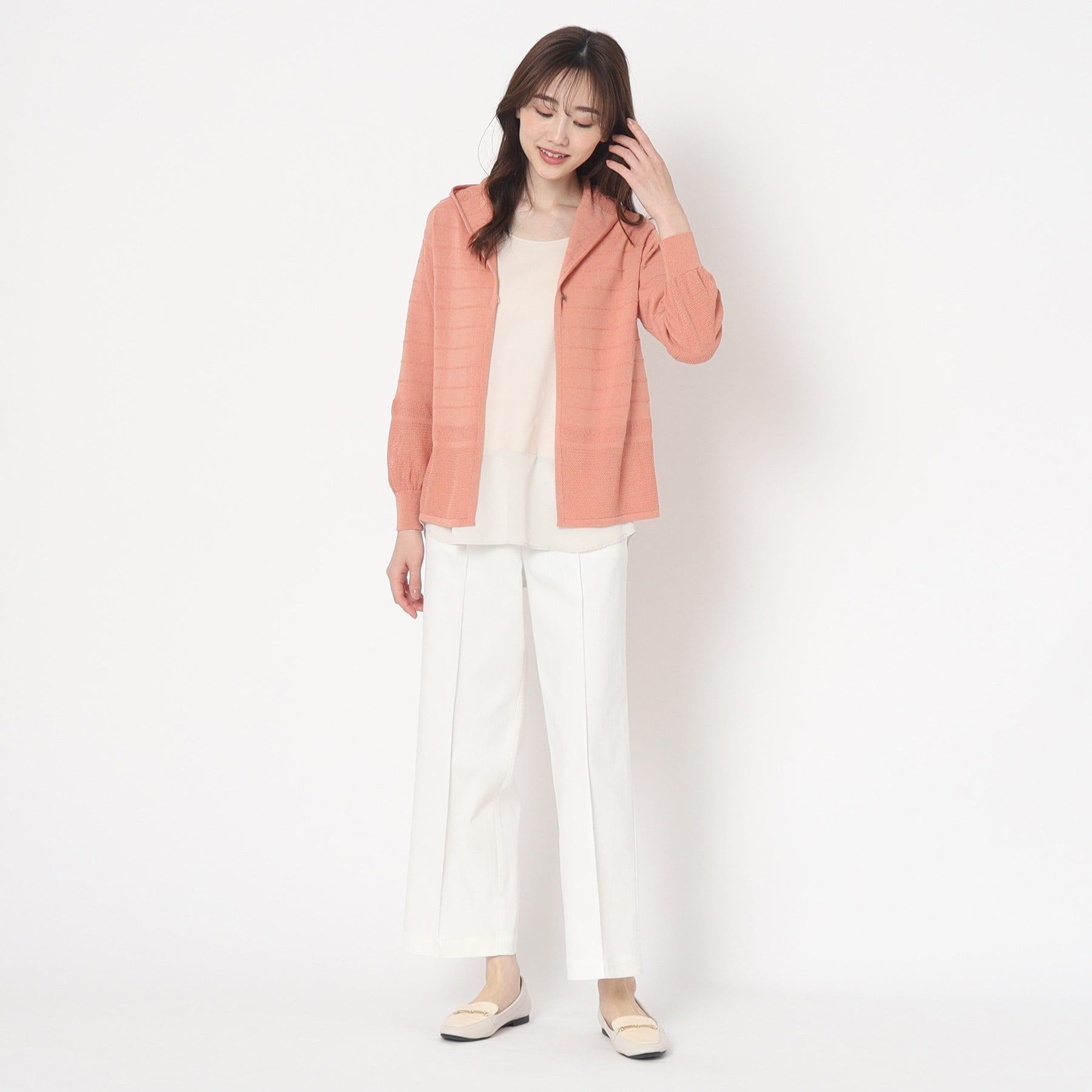 コルディア CORDIER ブルーム フーディカーディガン