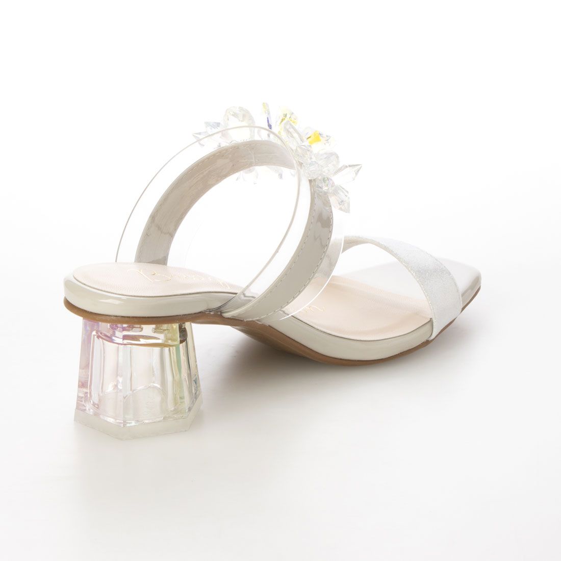 ブリジット バーキン Bridget Birkin 甲ビジュークリアヒールサンダル