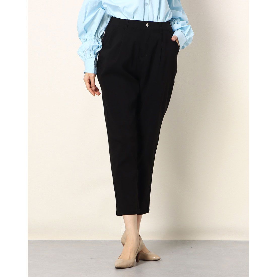 アロッタ Alotta 【3つの機能付】美脚ストレッチテーパードパンツ