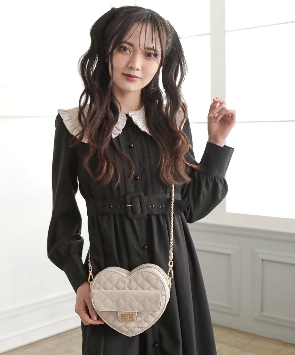 アルトローズ ALTROSE キルティング キルト ショルダーバッグ ハート ラブ