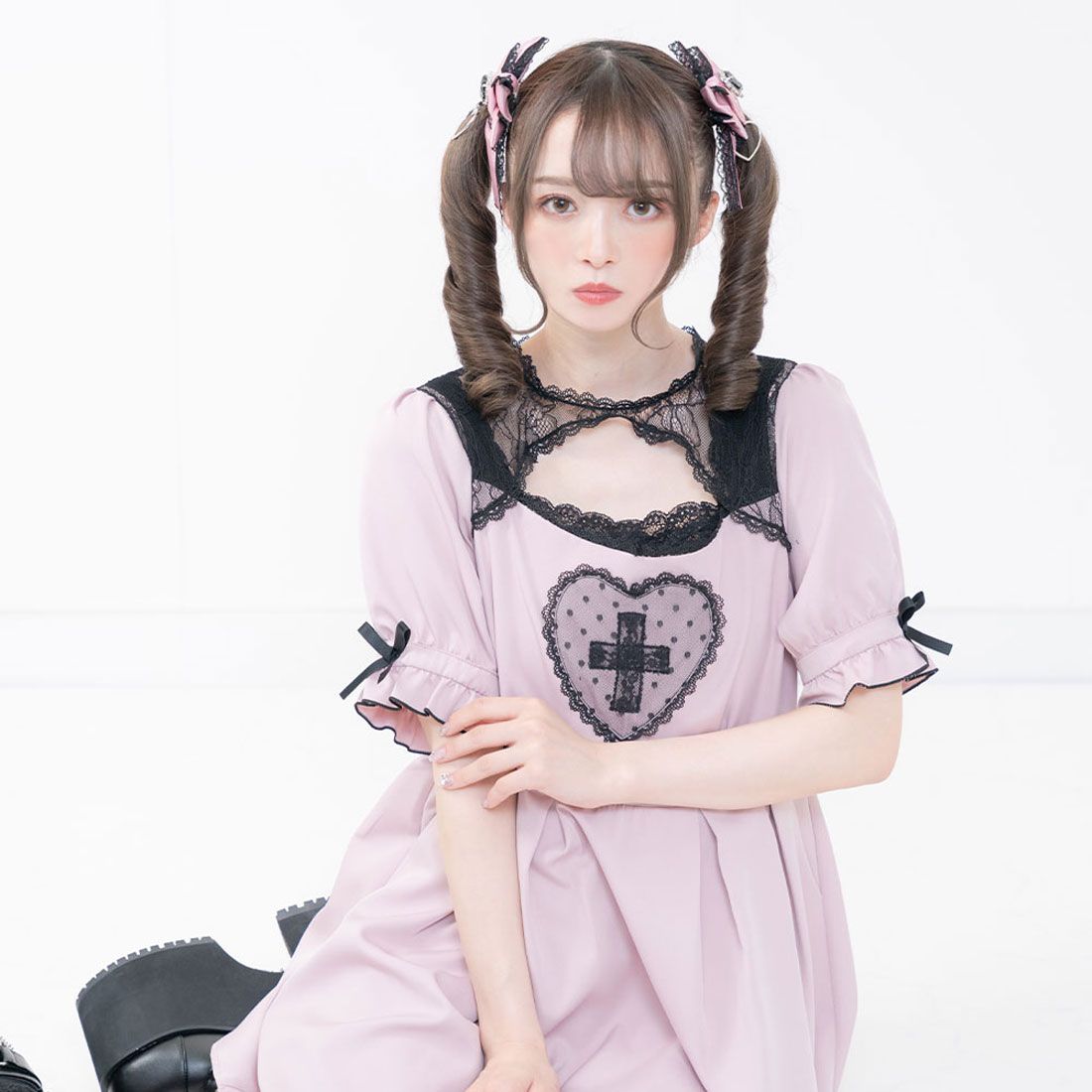 ユメテンボウ 夢展望 闇十字架ハ-トワンピ-ス