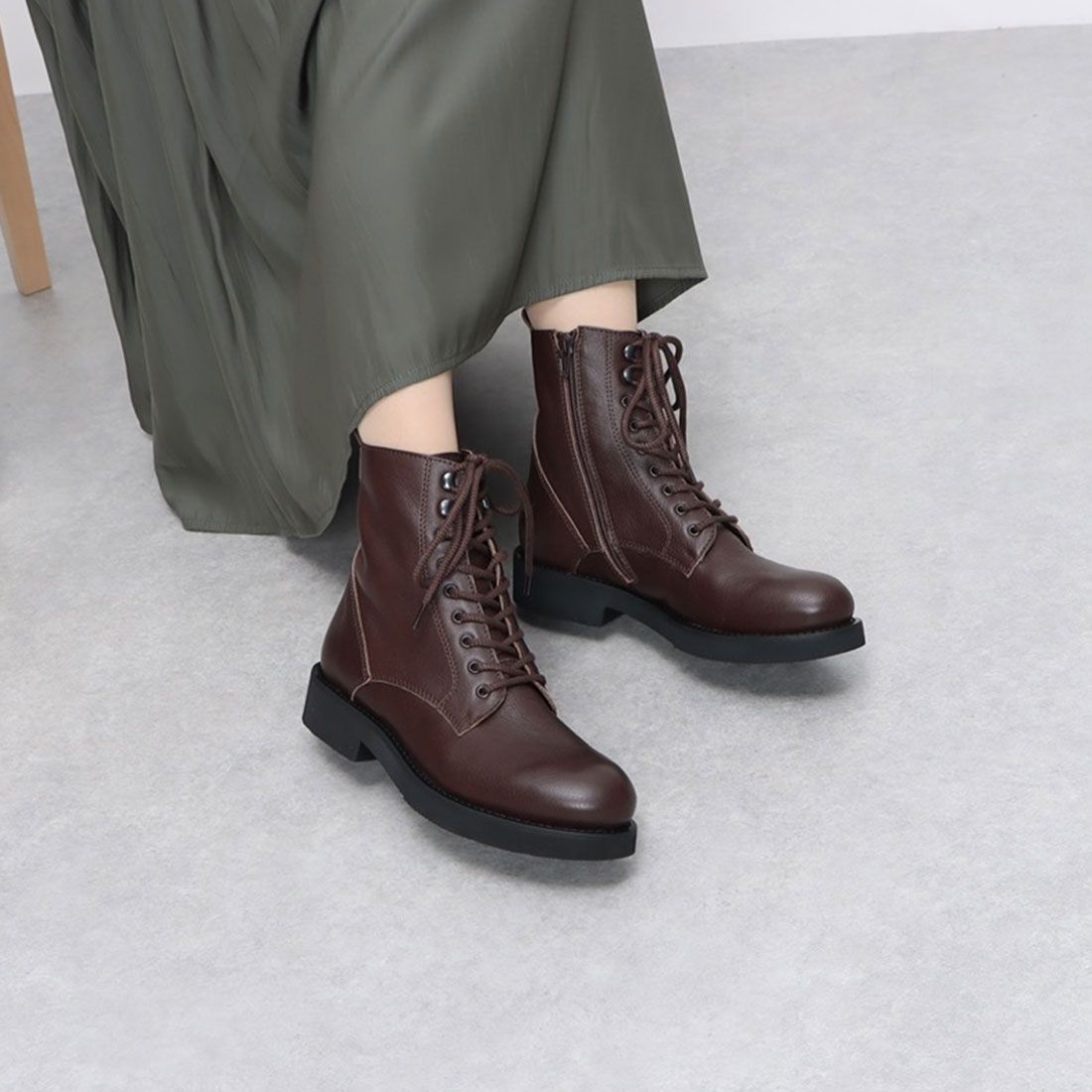 ●ファビオルスコーニ Fabio Rusconi レースアップショートブーツ