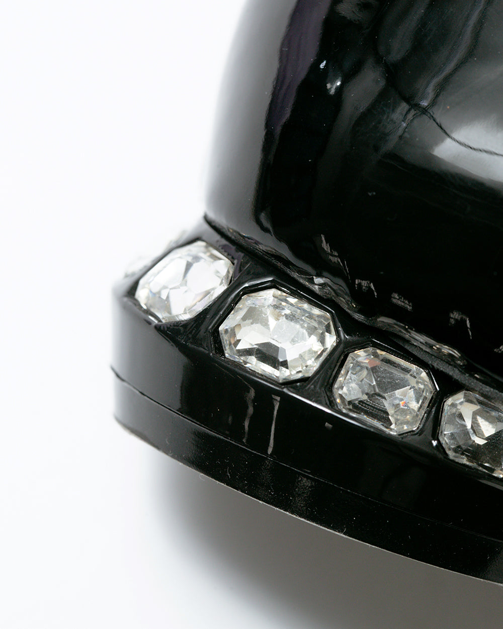 【24SS】エマ フランシス Emma Francis フラット ビジューヒール パンプス (ブラック エナメル) ブラック エナメル