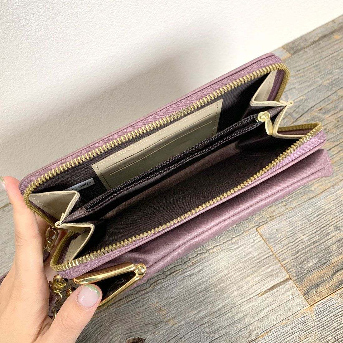 シーアールビー CRB がま口スマホショルダーバッグ