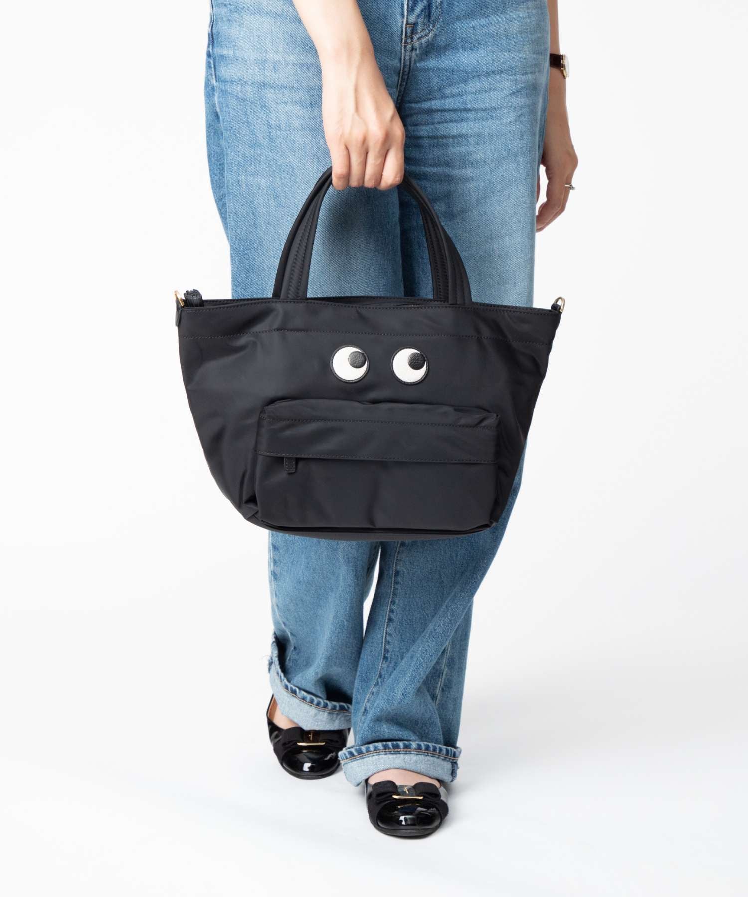 アニヤハインドマーチ Anya Hindmarch 5050925 193511 ハンドバッグ E/W Tote Mini Eyes in ECONYL regenerated Nylon レディース バッグ アイズ ミニトート