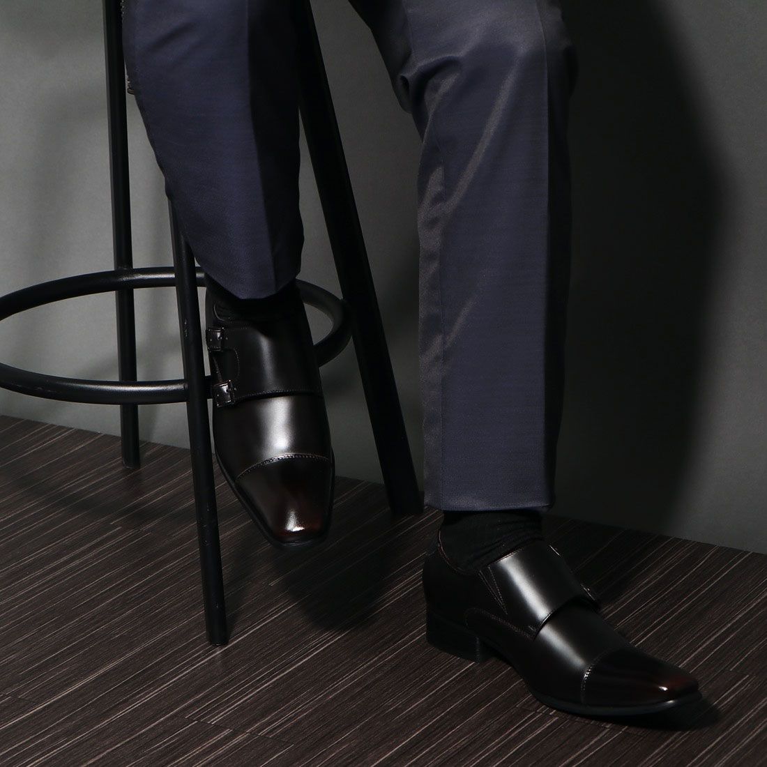 SFW サラバンド SARABANDE ダブルモンクビジネスシューズ/7773