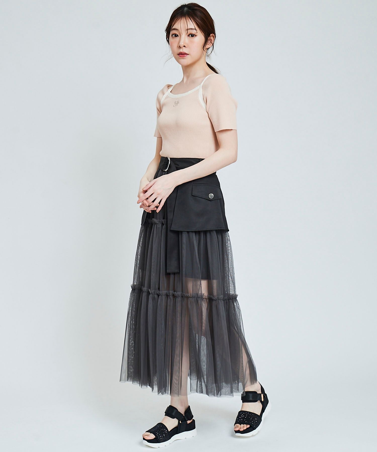 トランテアン ソン ドゥ モード 31 Sons de mode チュール×ミニスカート