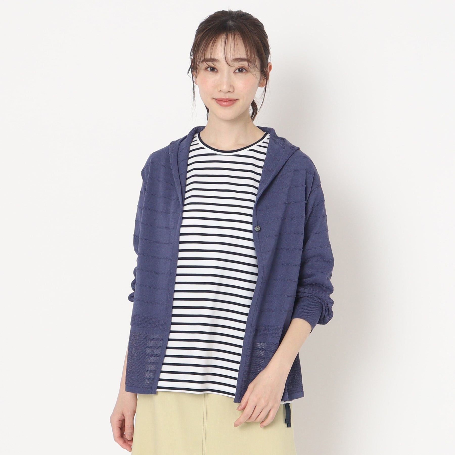 コルディア CORDIER ブルーム フーディカーディガン