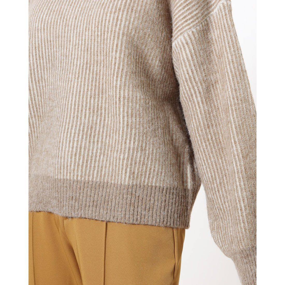 ラナン RANAN ストライプ配色ニット