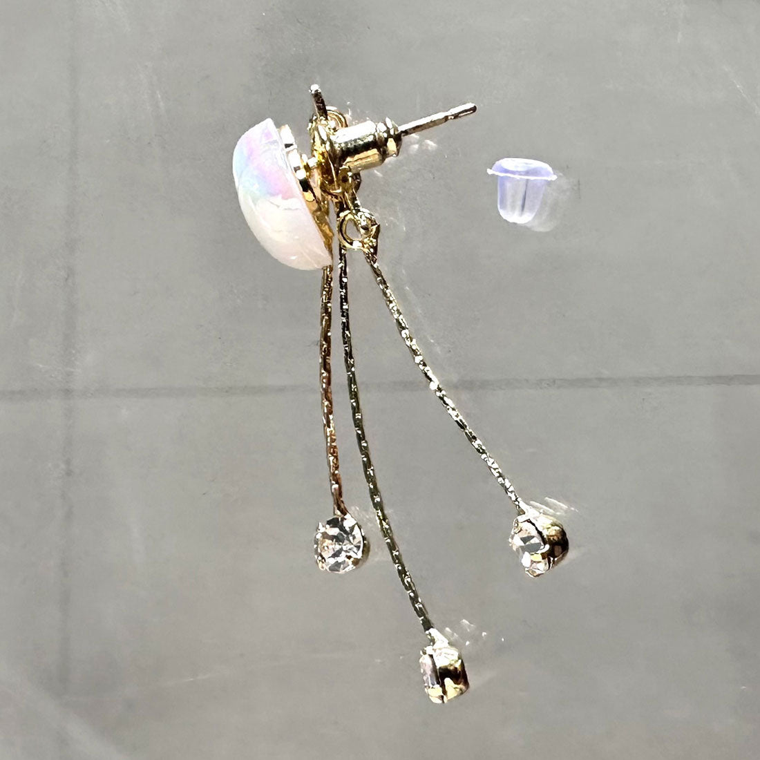 ノンヘッジ non-hedge パールハートピアス (シルバー) シルバー