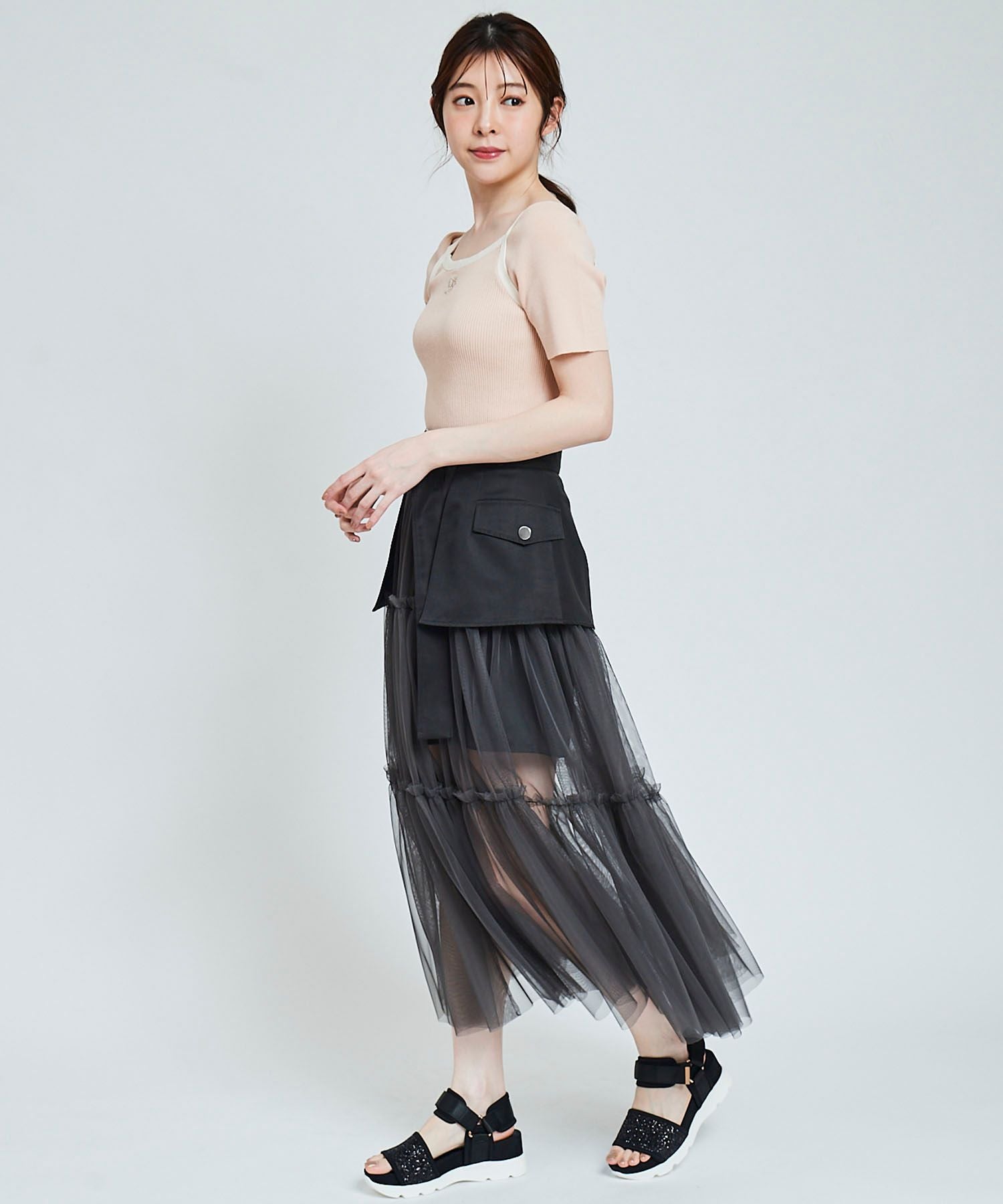 トランテアン ソン ドゥ モード 31 Sons de mode チュール×ミニスカート