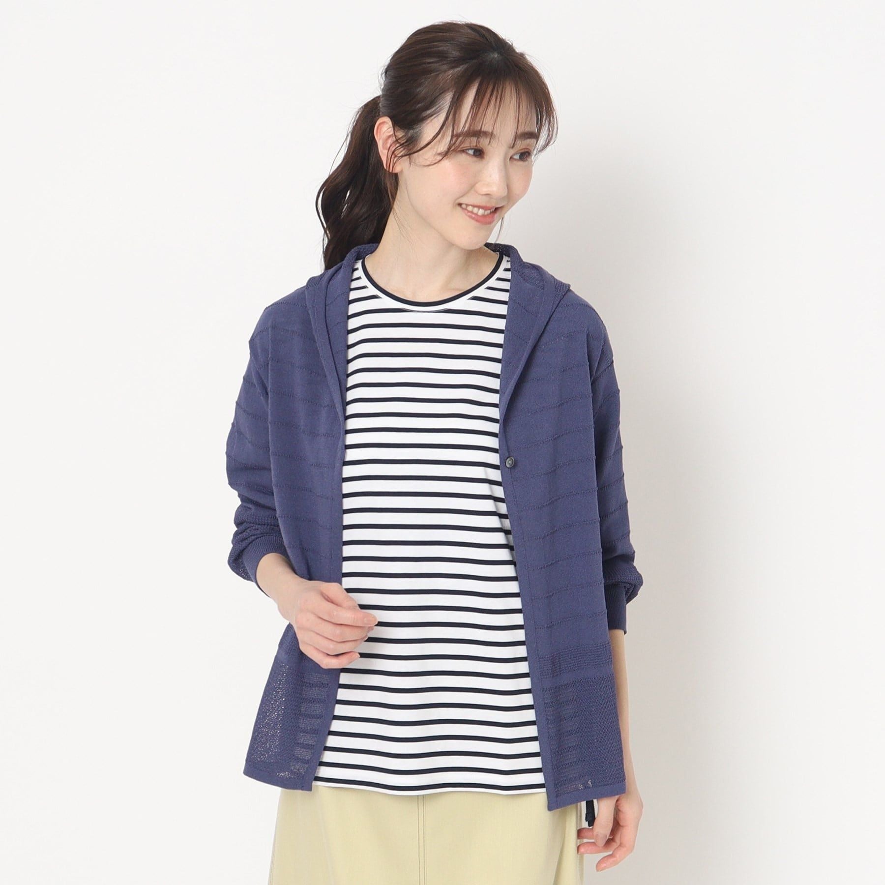 コルディア CORDIER ブルーム フーディカーディガン