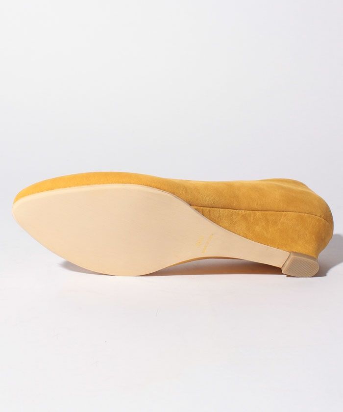 ラナン RANAN 幅広ゆったりアーモンドトゥウェッジパンプス