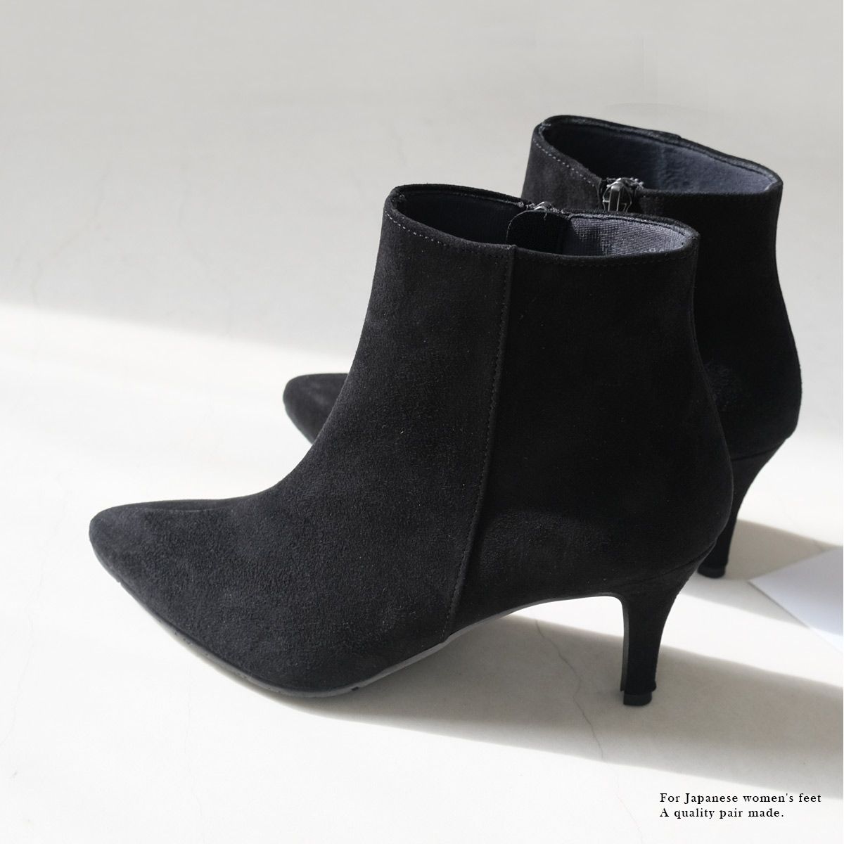 ポインター pointer 【本革】ブーツ ポインテッドトゥ 日本製 レディース 7cmヒール 歩きやすい 履きやすい PO-PTN710