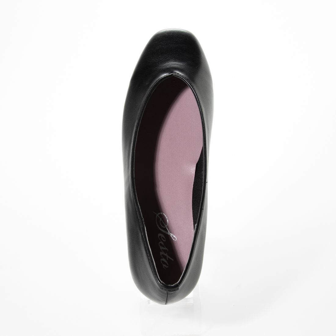 セスト SESTO 生活防水!晴雨兼用スクエアトゥのVカットフラットパンプス