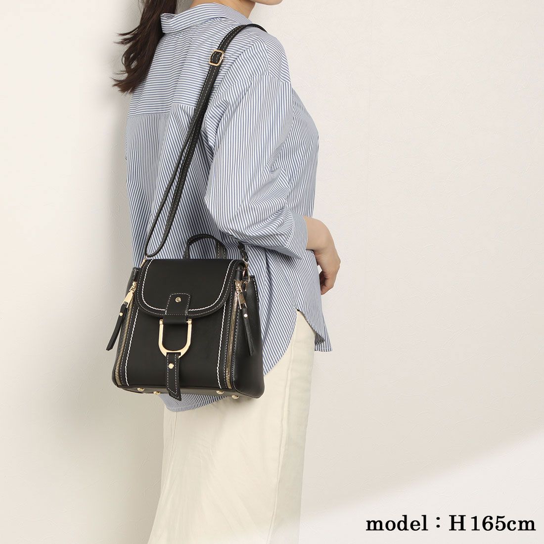 エスピー SP ワンカラーでシンプルなトレンディ2WAYリュックサック ショルダーバッグ 多収納 SSA51-RDBR