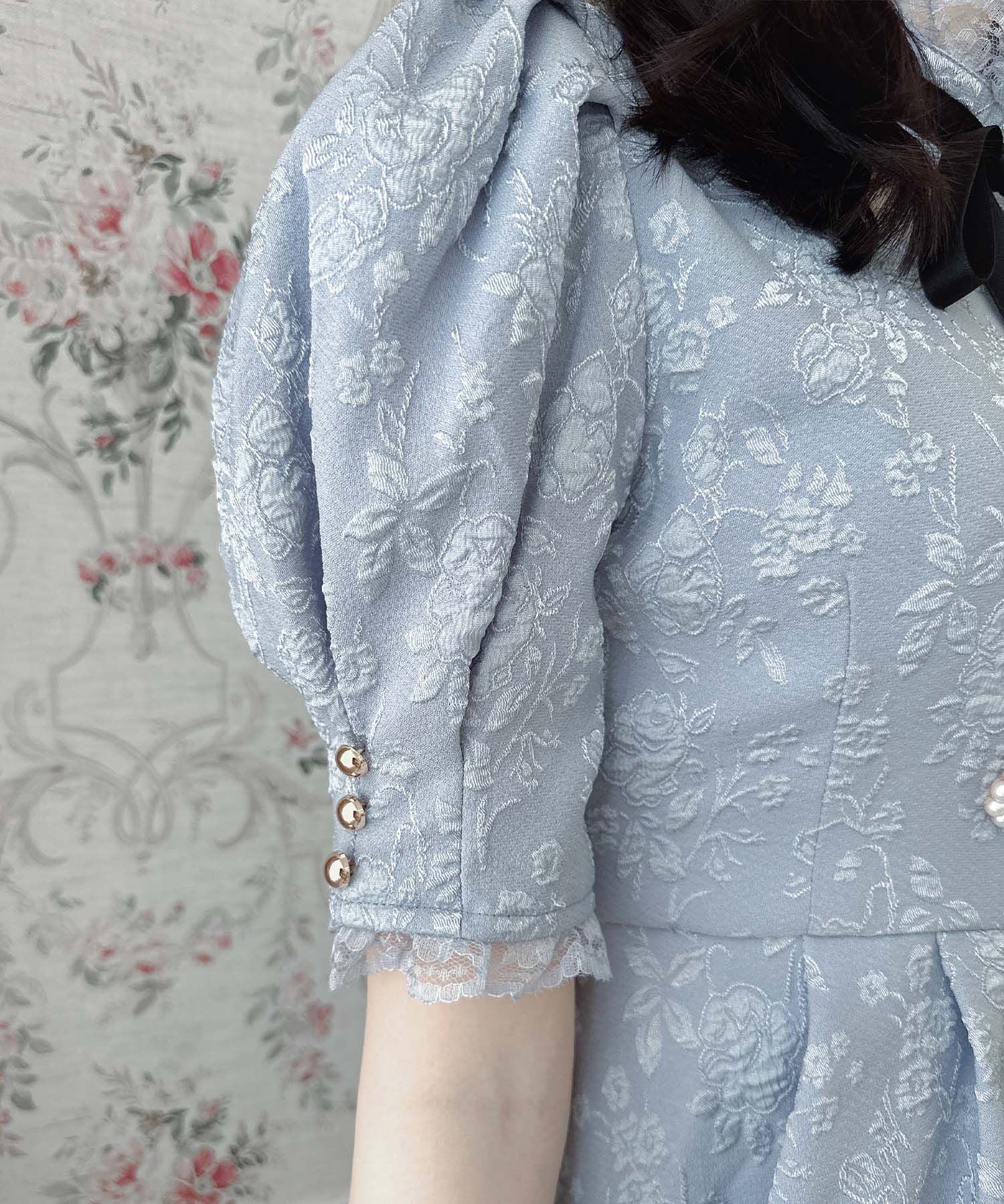 ロジータ ROJITA 花柄ふくれジャガード セットアップ