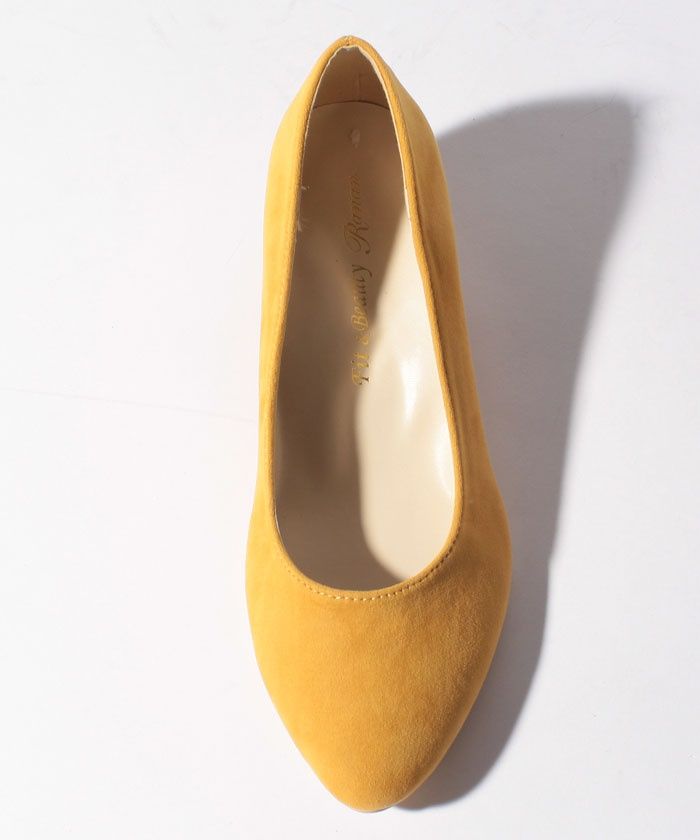 ラナン RANAN 幅広ゆったりアーモンドトゥウェッジパンプス