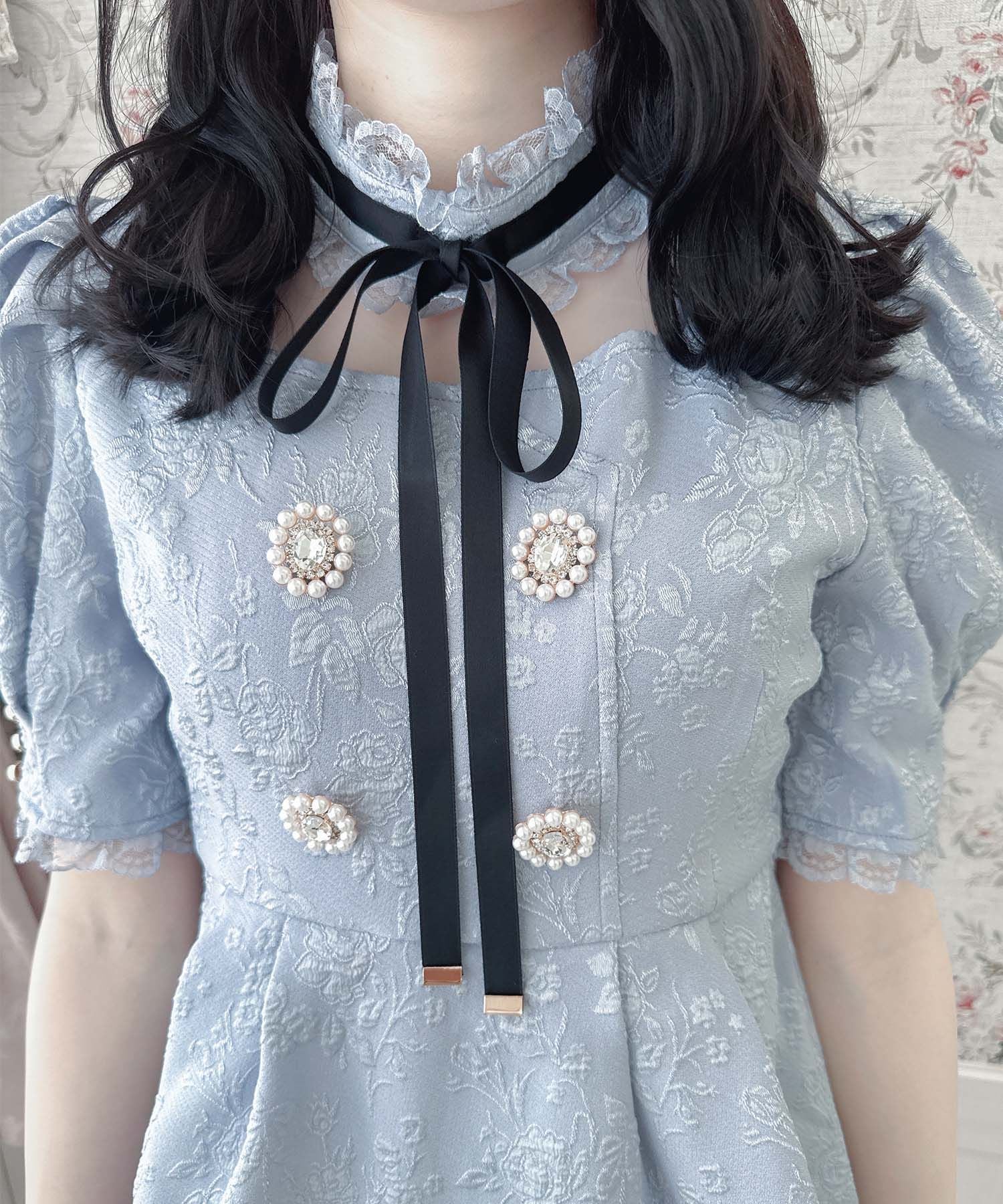 ロジータ ROJITA 花柄ふくれジャガード セットアップ