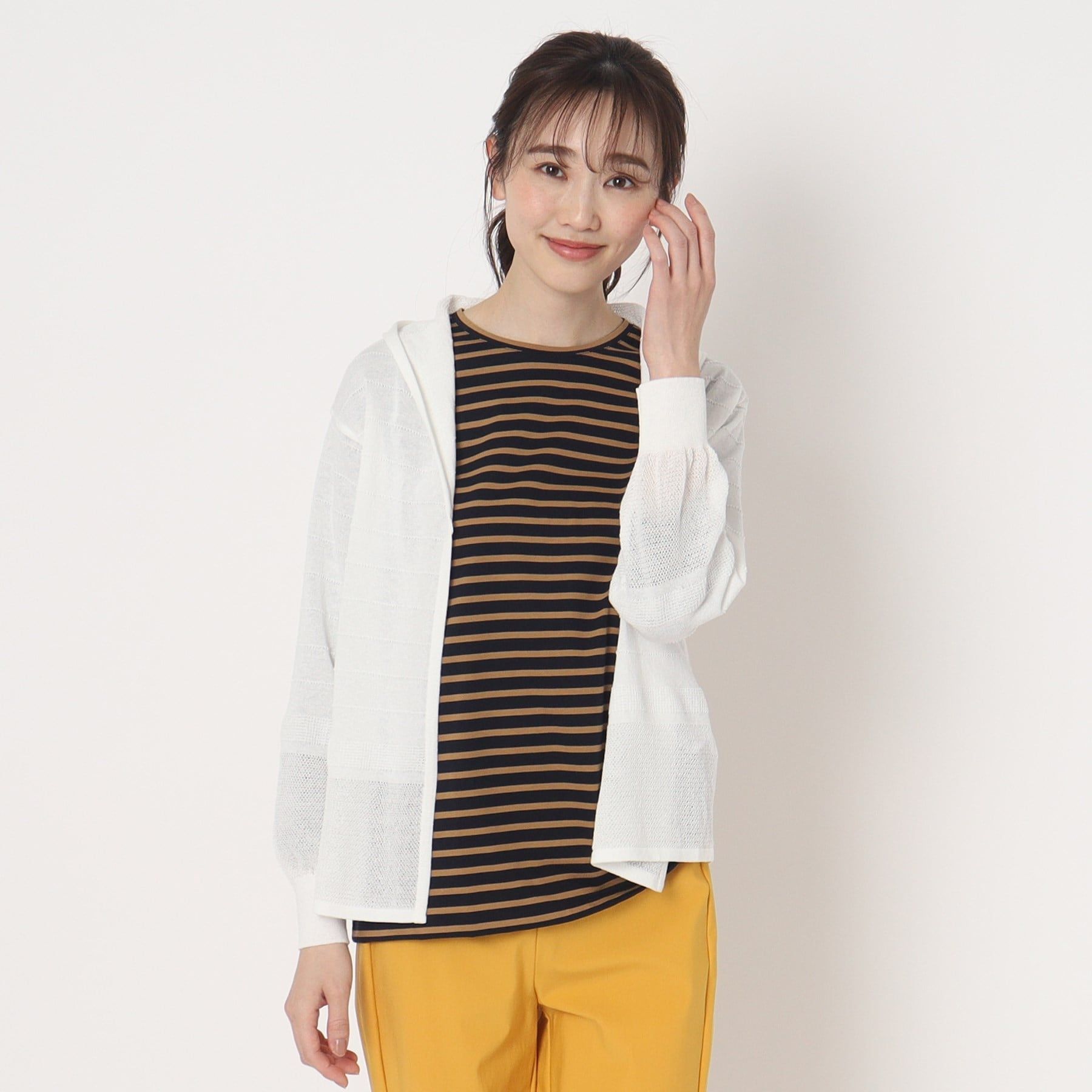 コルディア CORDIER ブルーム フーディカーディガン