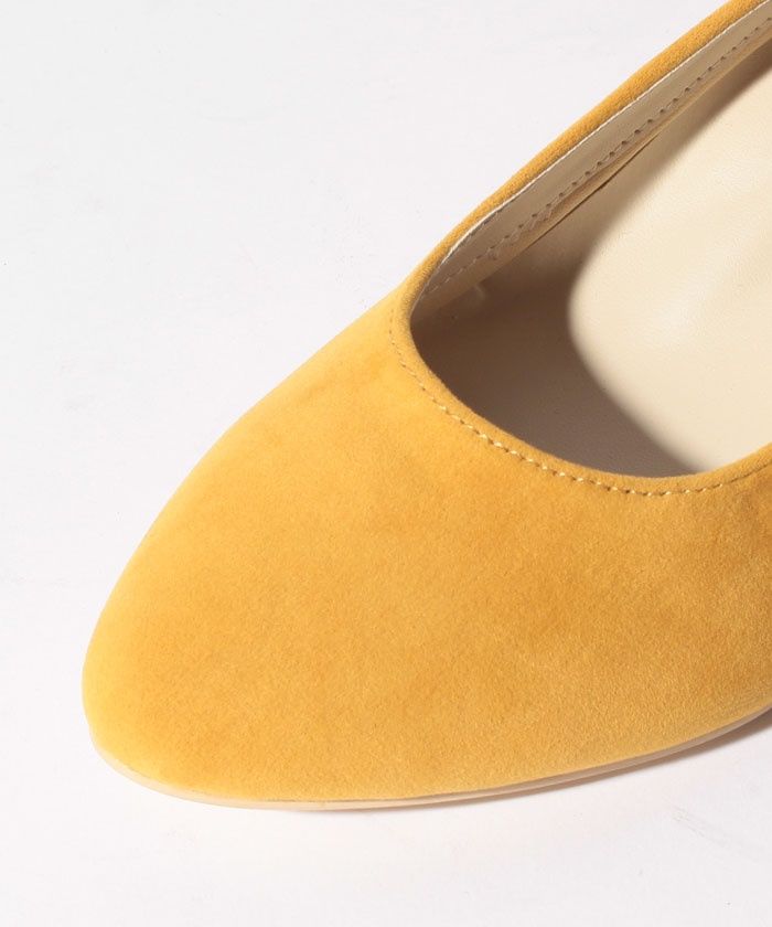 ラナン RANAN 幅広ゆったりアーモンドトゥウェッジパンプス