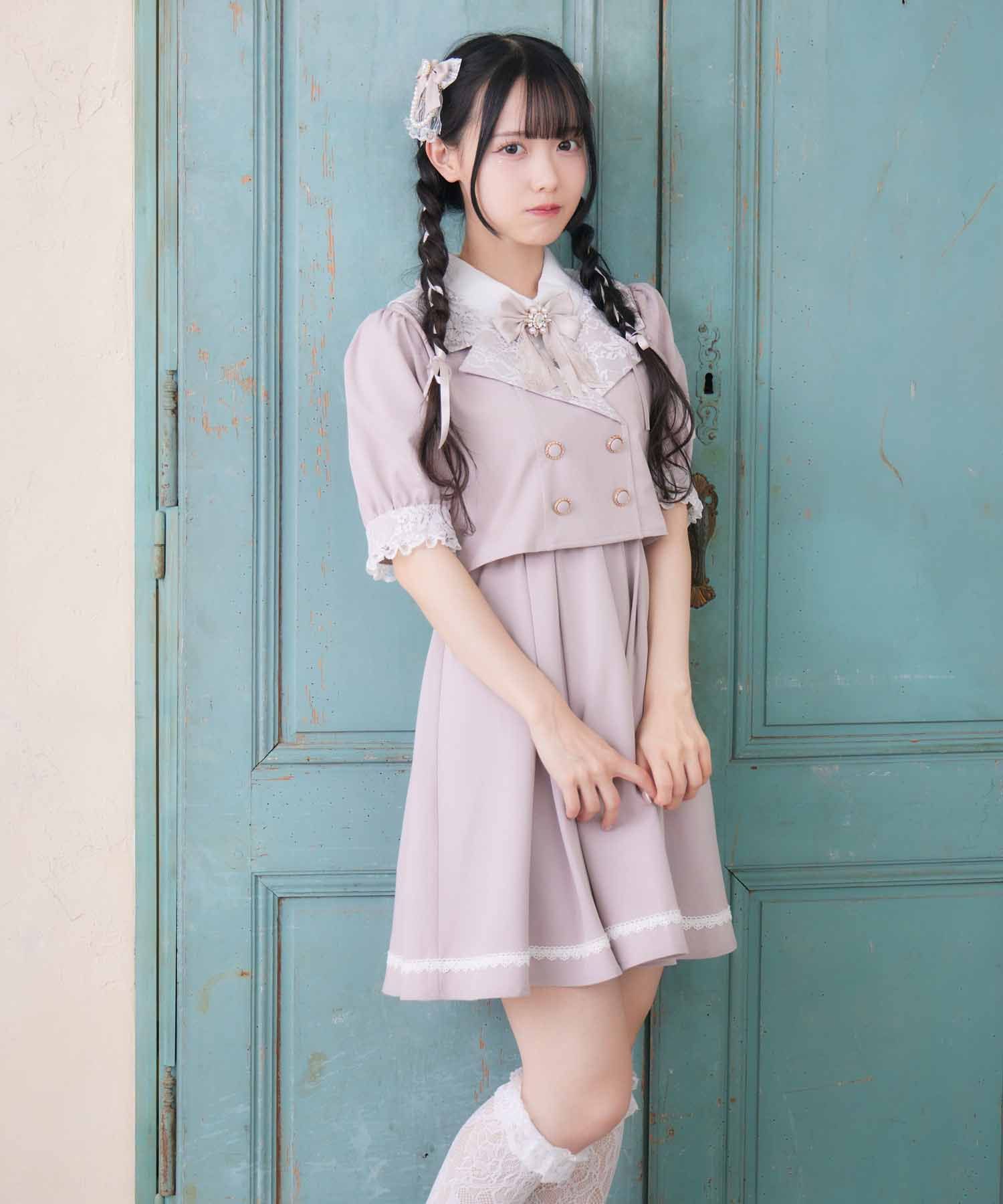 ロジータ ROJITA レイヤード風テーラードワンピース