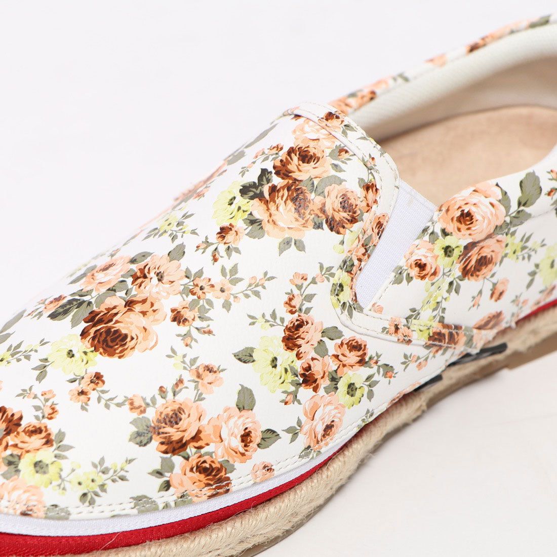 ジョニーアンドジェシー Johnny & Jessy フラワー柄ゴムスリッポン