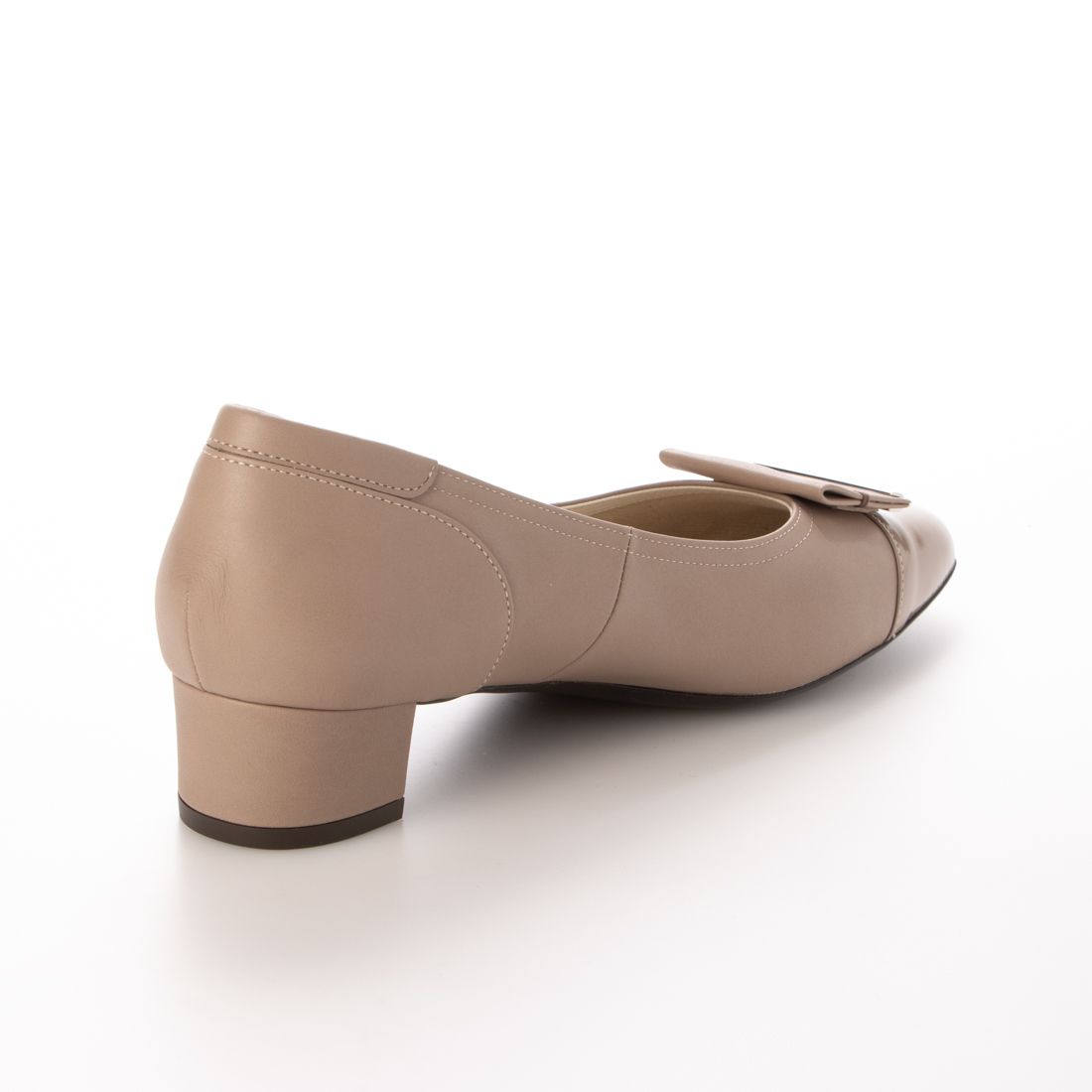 リズ ラフィーネ Riz raffinee 【3E】ローヒールスクエアパンプス