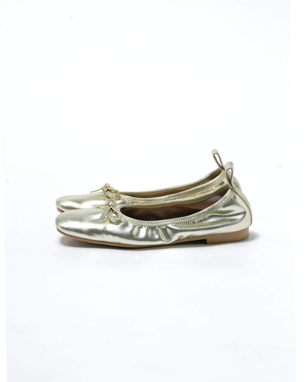 【24SS】エマ フランシス Emma Francis フラット バレエシューズ (ゴールド アップルレザー) ゴールド アップルレザー