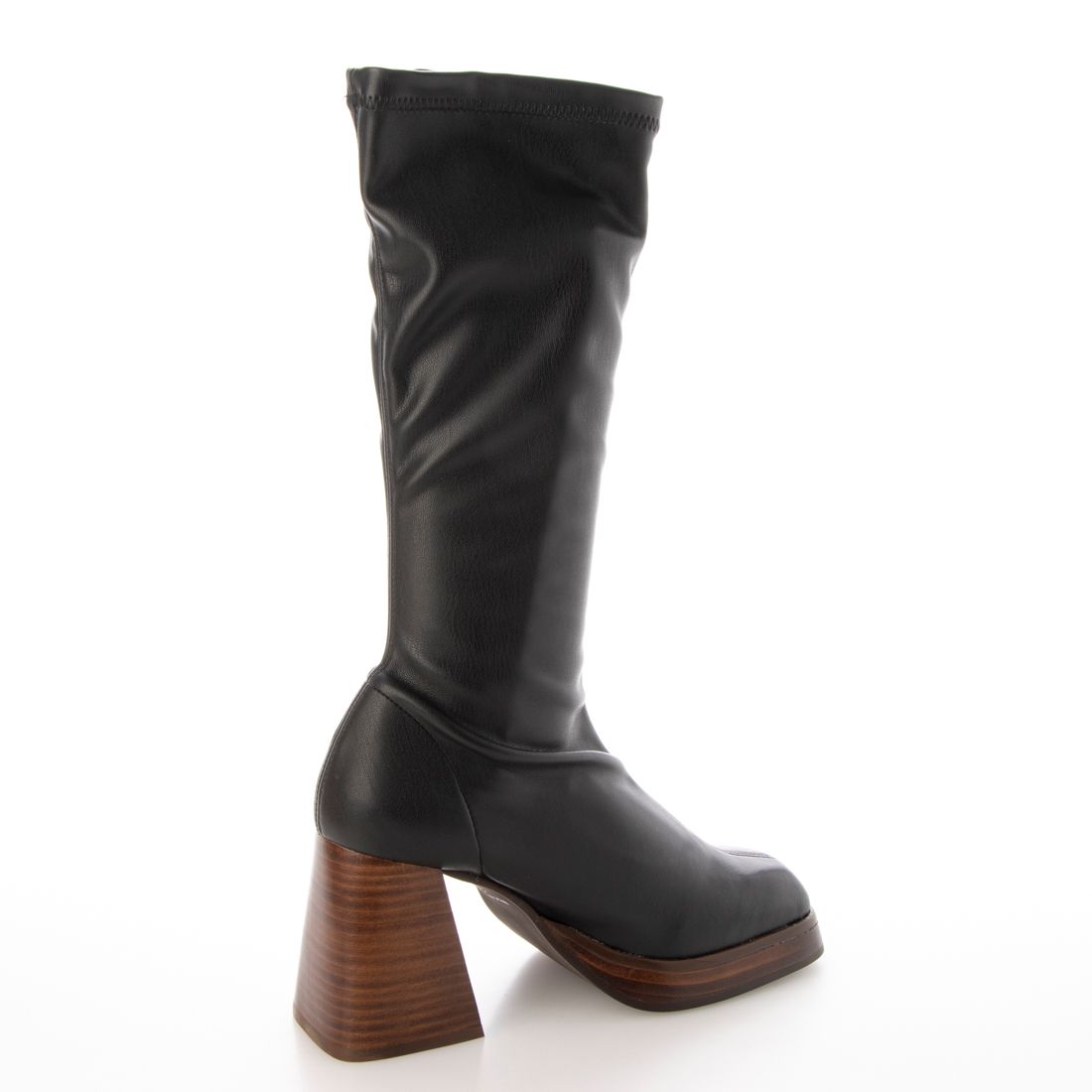 アンヘル アラルコン ANGEL ALARCON チャンキーヒールストレッチブーツ