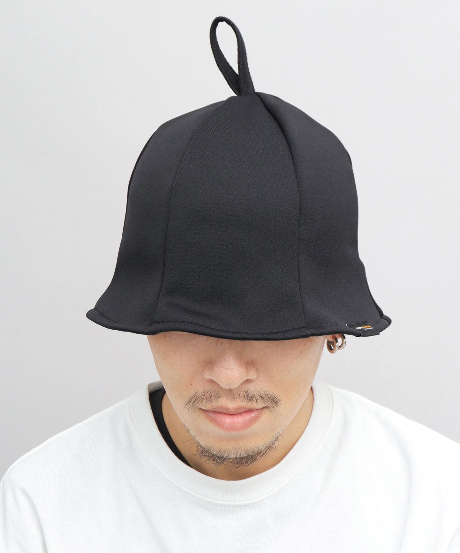 ベーシックエンチ Basiquenti サウナハット サウナキャップ チューリップハット 裏フリース コンパクト サウナグッズ 無地