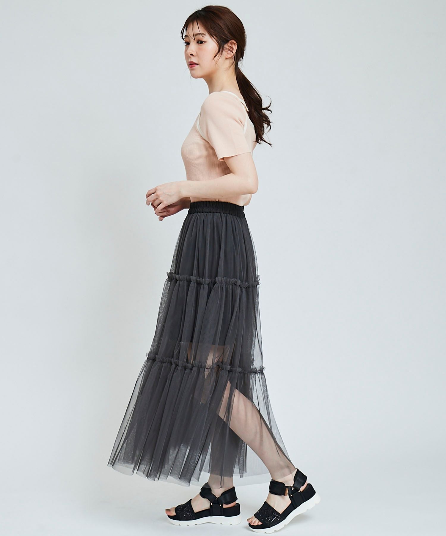 トランテアン ソン ドゥ モード 31 Sons de mode チュール×ミニスカート