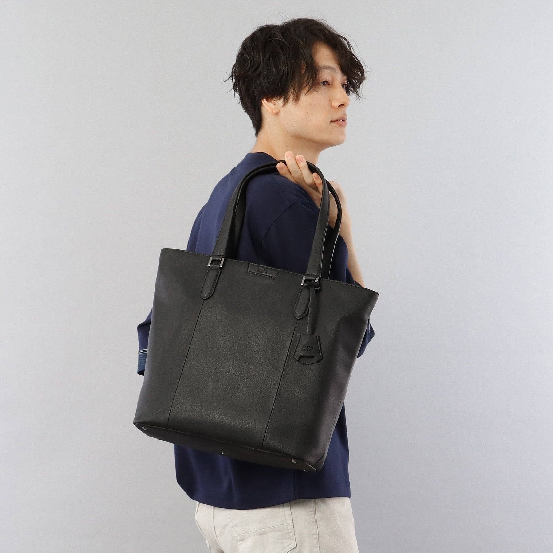 タケオキクチ TAKEO KIKUCHI スマート モノトーントートバッグ (ネイビー) ネイビー(093)
