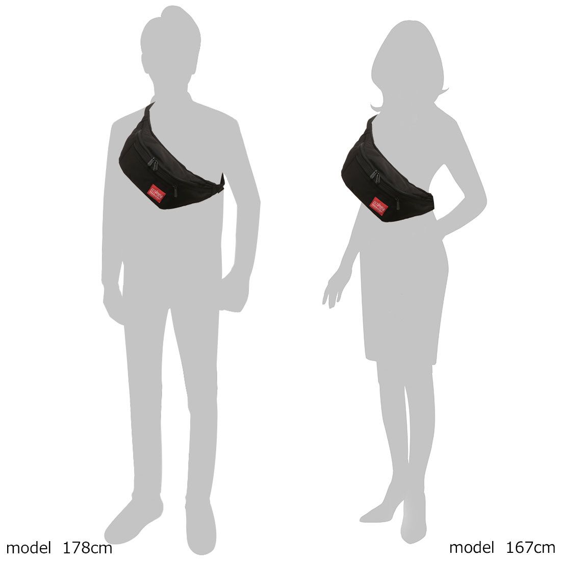 マンハッタンポーテージ Manhattan Portage ボディバッグ アレイキャット ブラック メンズ レディース ユニセックス MANHATTAN PORTAGE 1101 BLK