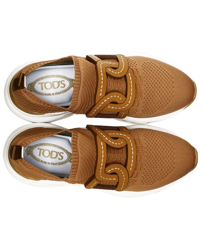 トッズ TOD'S スニーカー ケイト ニットスニーカー ブラウン レディース TOD'S 3XXW54C0EM60 Q6L S014