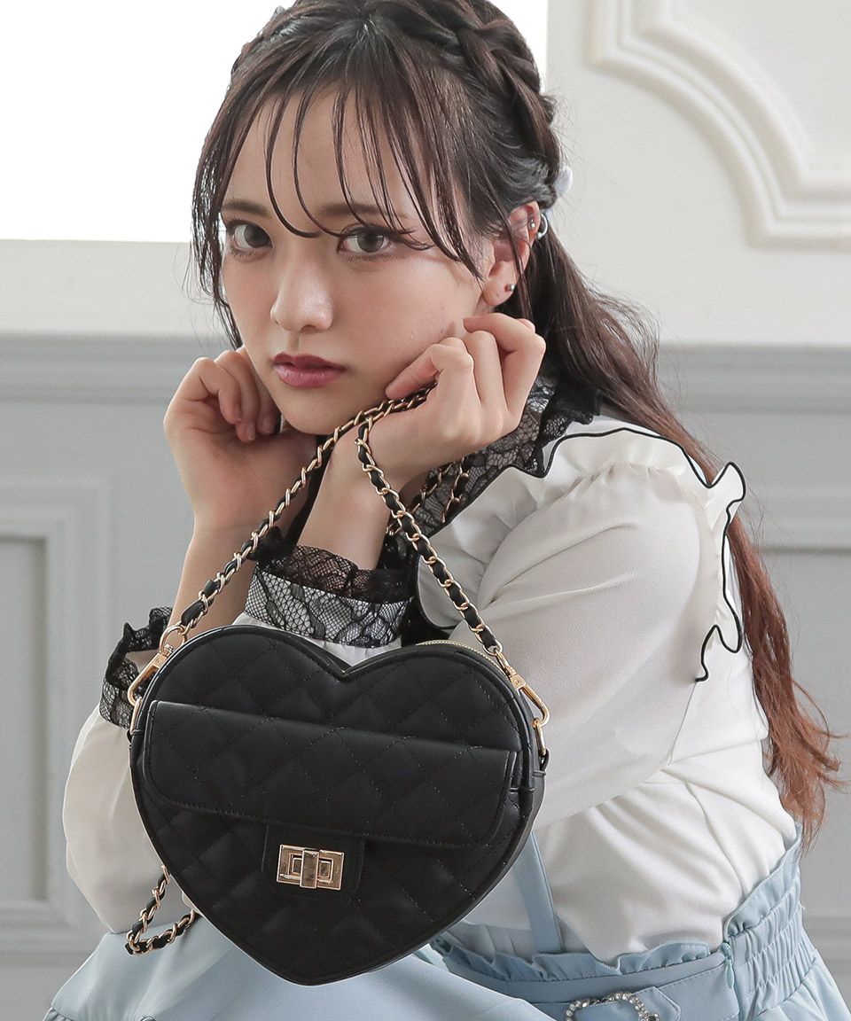 アルトローズ ALTROSE キルティング キルト ショルダーバッグ ハート ラブ