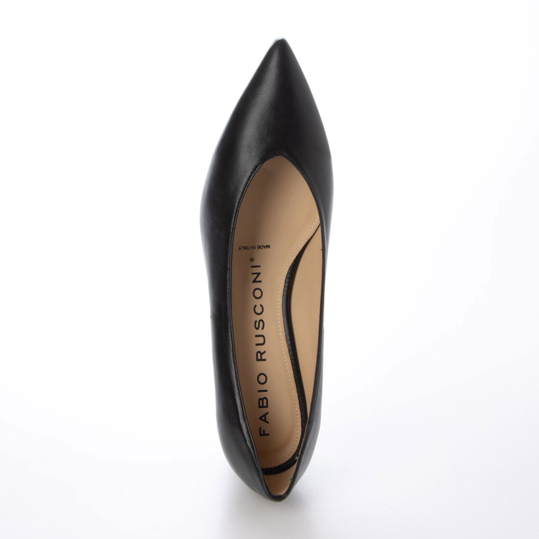 ファビオルスコーニ FABIO RUSCONI Vカットパンプス (ブラック) ブラック