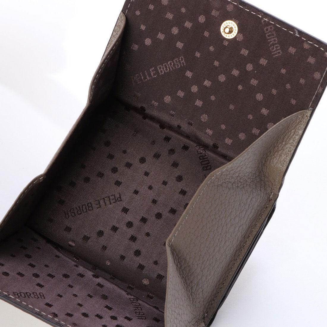 ペレボルサ PELLE BORSA 3つ折財布 (ホワイト) ホワイト