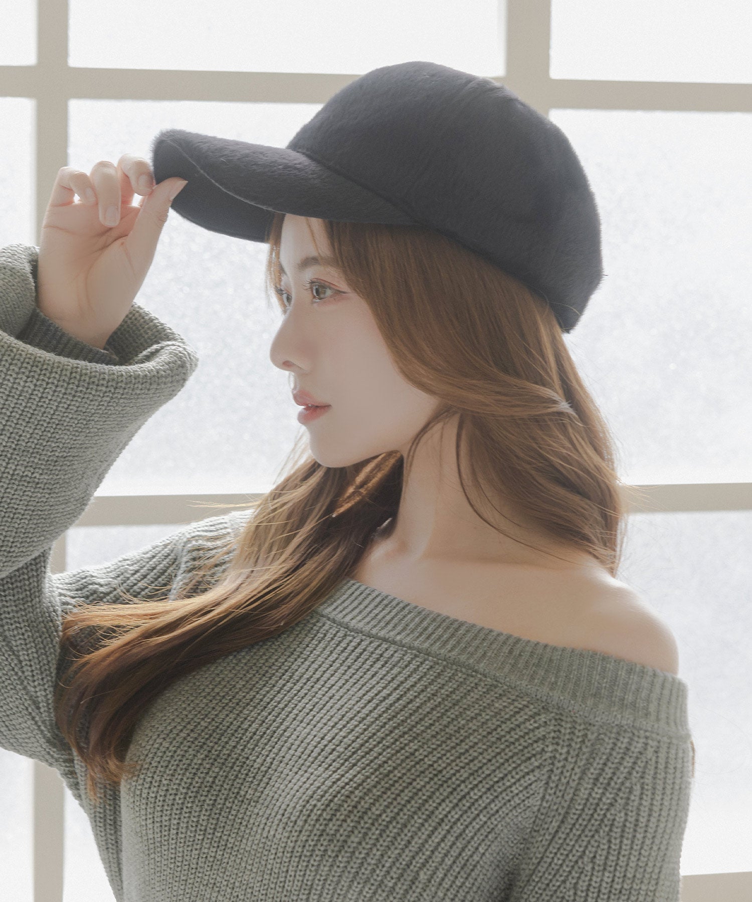 ジュリアブティック JULIA BOUTIQUE フェイクファーキャップ/23621 (Black) ブラック