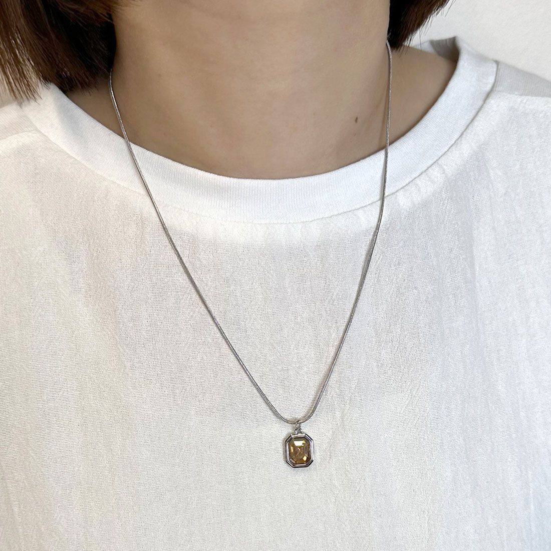 シーアールビー CRB ストーンネックレス