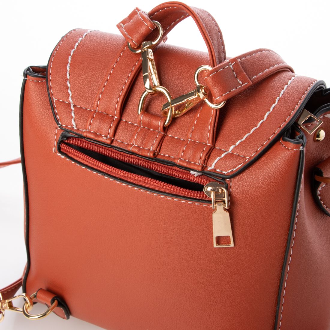 エスピー SP ワンカラーでシンプルなトレンディ2WAYリュックサック ショルダーバッグ 多収納 SSA51-RDBR