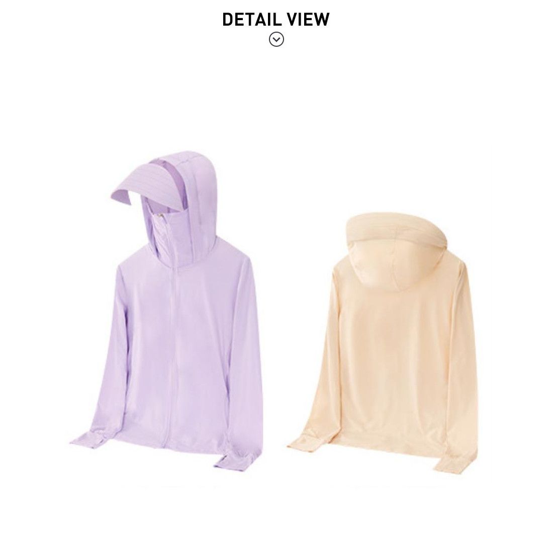 メゾンドラティール maison de LATIR 手から首元までしっかりまもってくれる指穴つきUVカットパーカー