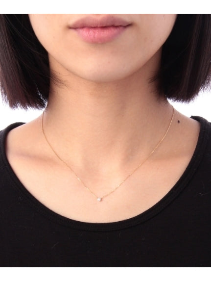 ココシュニック COCOSHNIK K18 ダイヤモンドシークレット留 ネックレス (イエローゴールド) イエローゴールド(104)