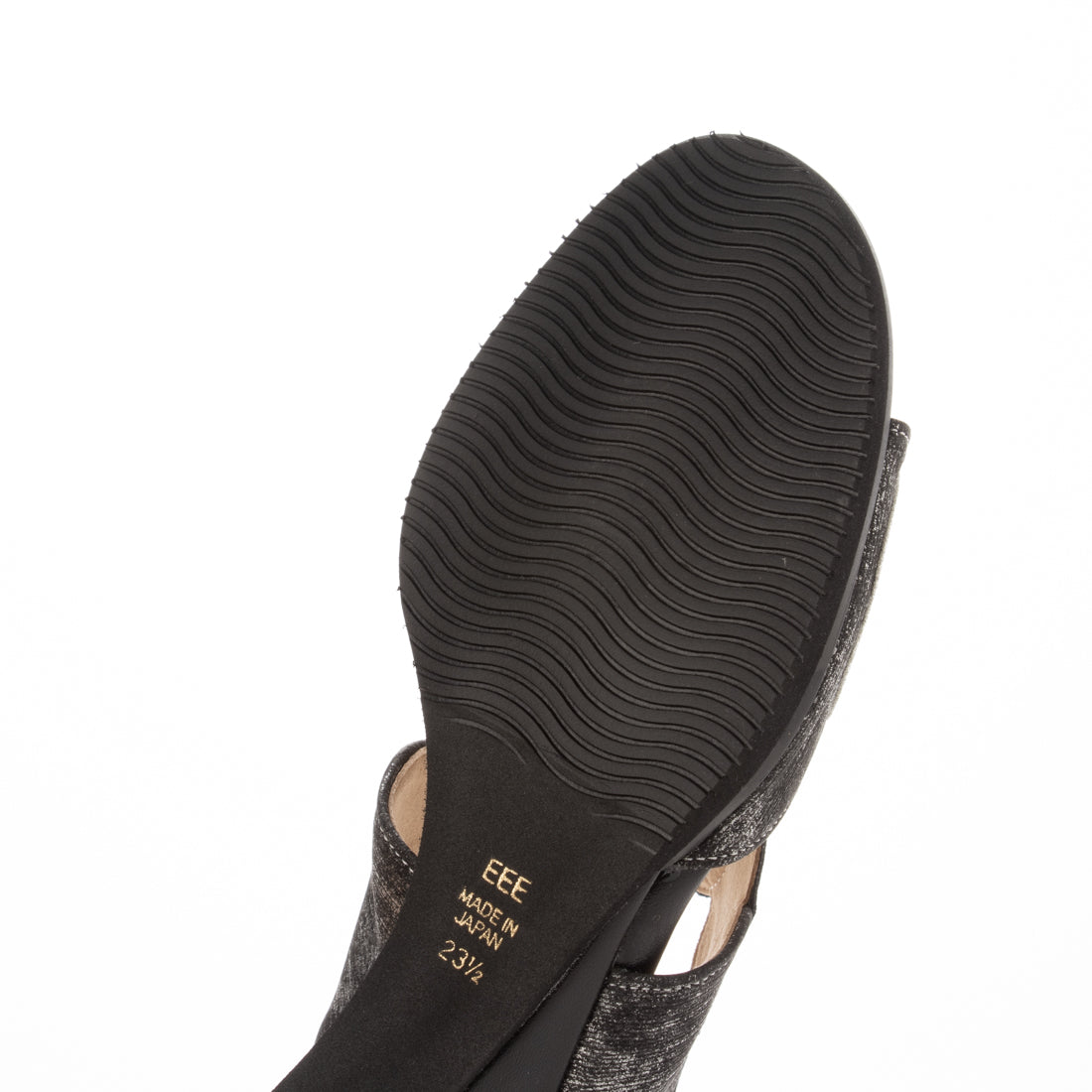 エスプレッソ Espresso 楽ちん 素材切替 デザイン コンフォートサンダル (ブラック) ブラック