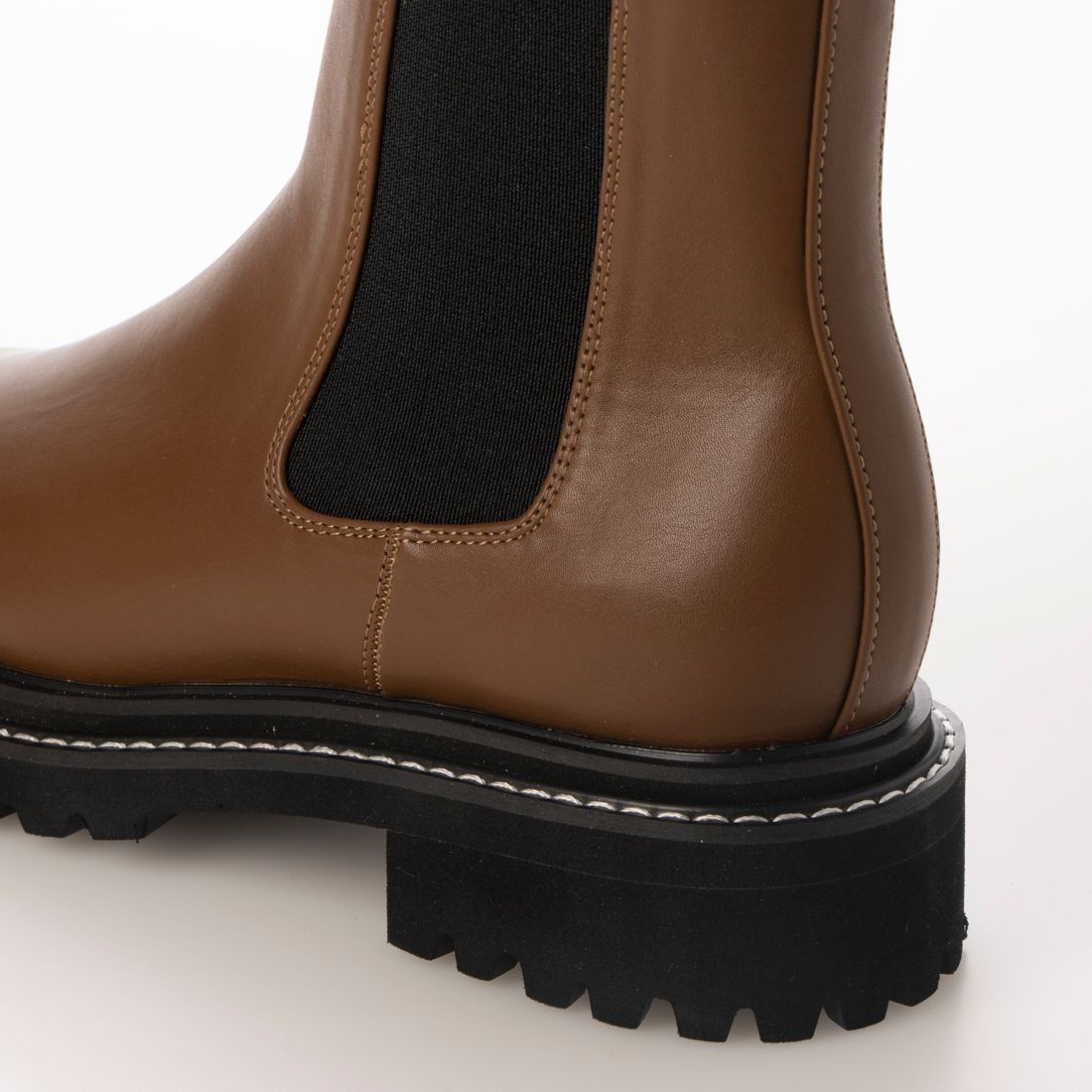 【EVOL/イーボル】 ホワイトステッチトラックソール サイドゴアブーツ IT9860