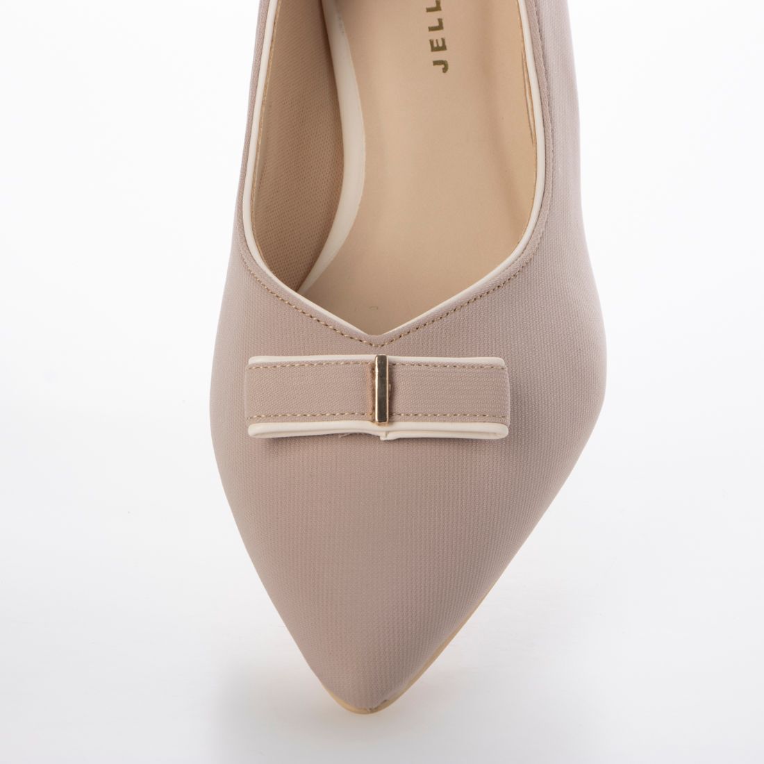 ジェリービーンズ JELLY BEANS カラートリミングラインリボンパンプス 204-32960