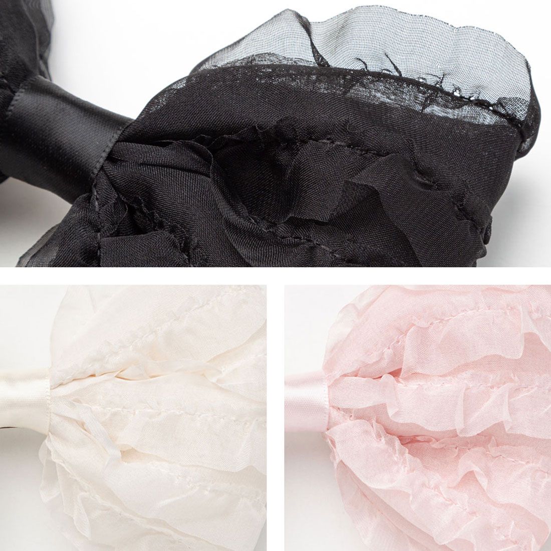 ユメテンボウ 夢展望 チュールフリルリボンバレッタ